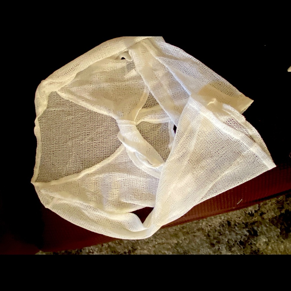 Beautiful light weight white shawl